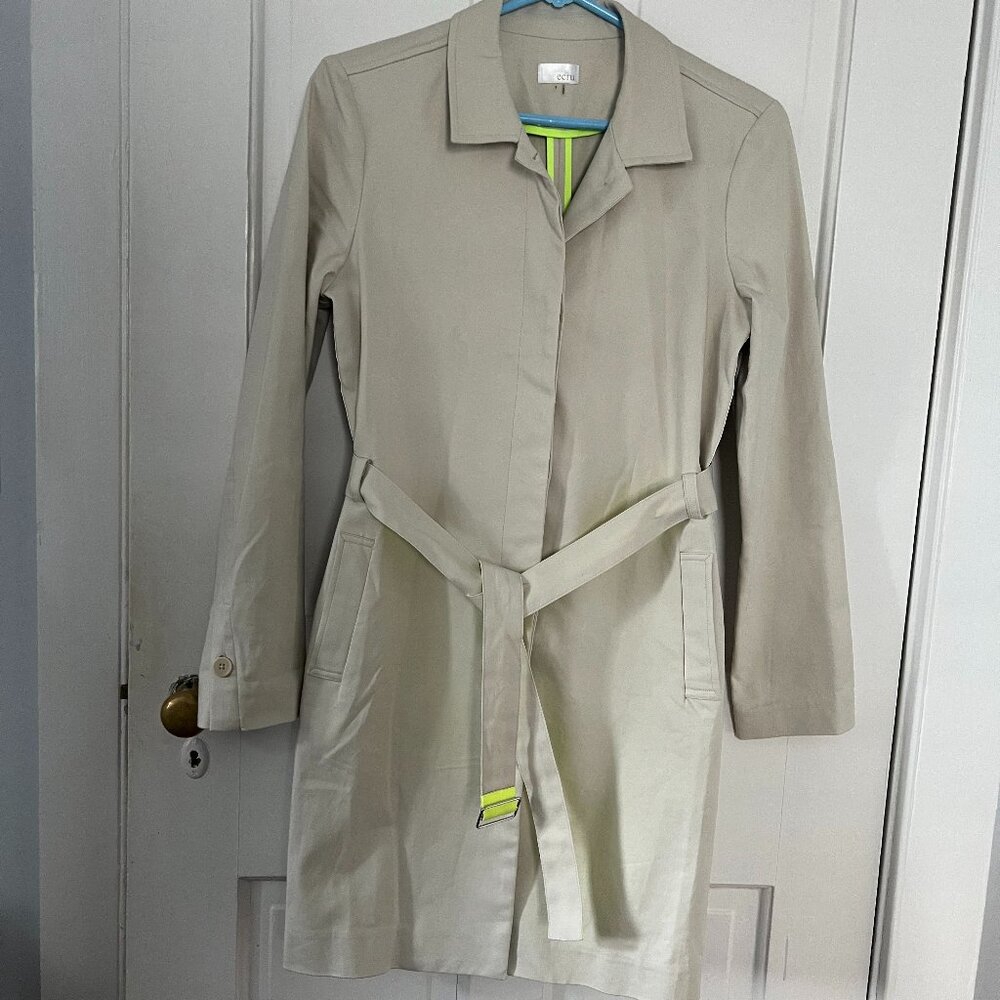 NEW 'ecru' Twill Cotton Trench Coat